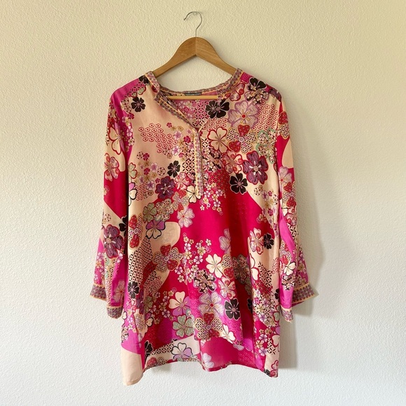 Johnny Was Yama Kelis Tunic - Picture 3 of 9